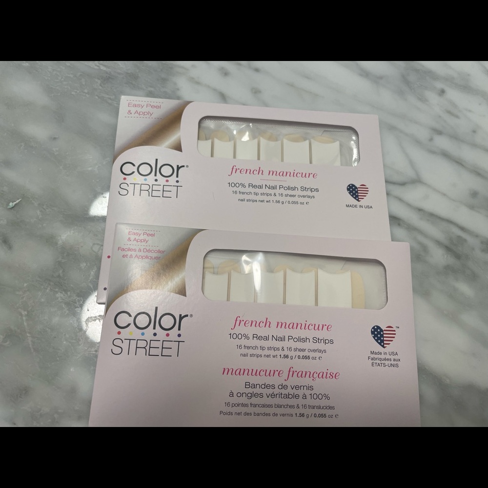 Color street nails 2 sets French manicure